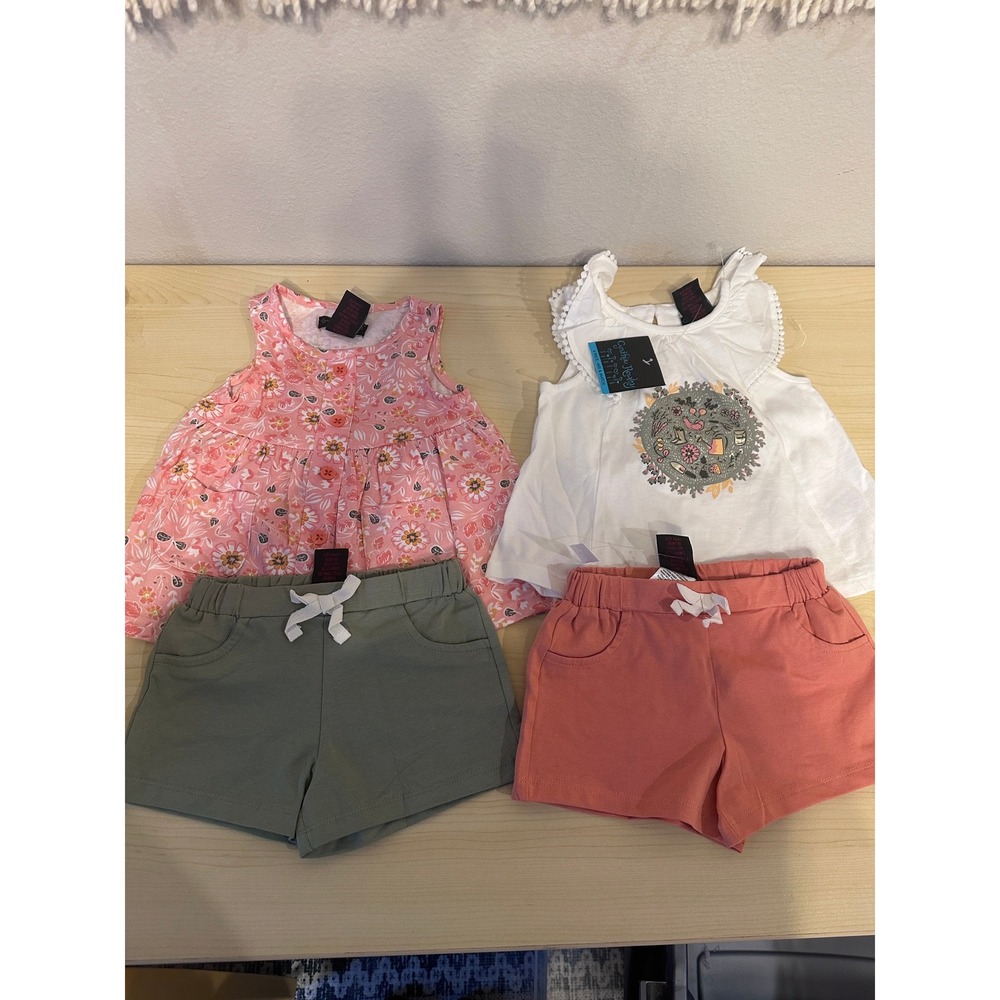 Cynthia Rowley Outfit Set Floral Top & Shorts‎ Mix Match 12M